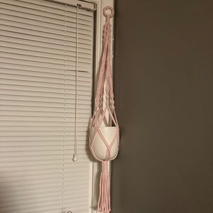 Tassel macrame wall hanger plant